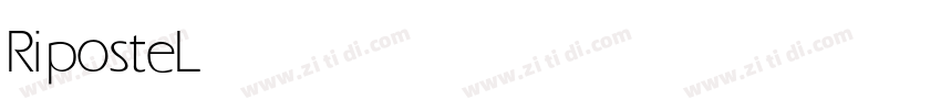 Riposte Light字体转换 Riposte Light字体转换